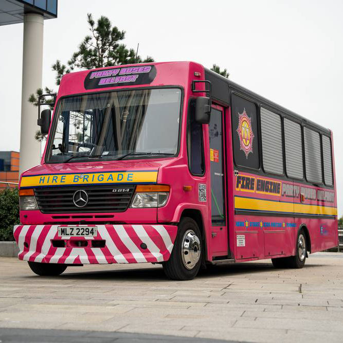 30 Seater Fire Engine Party Bus Hire in Belfast and Northern Ireland